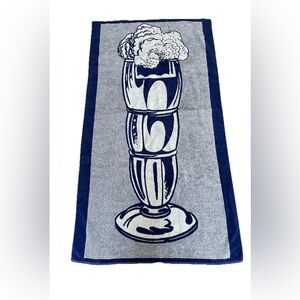 ROY LICHTENSTEIN X BARNEYS NY Art Production Fund Ice Cream Soda Beach Towel HTF